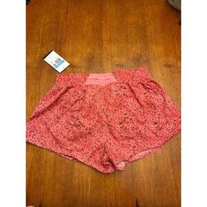 Nike Dri-Fit Women's Running Shorts Pink Print XS Loose Fit Athletic NWT